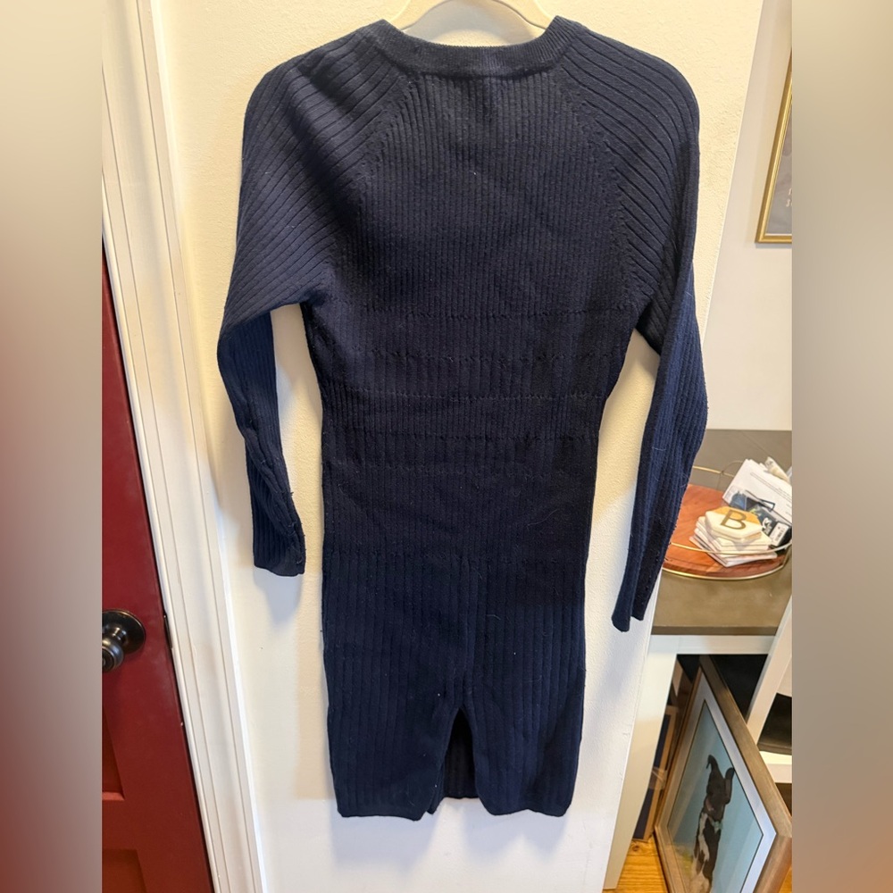 Kerisma Midnight Blue Crew Neck Sweater Dress - size S/M - Picture 6 of 7